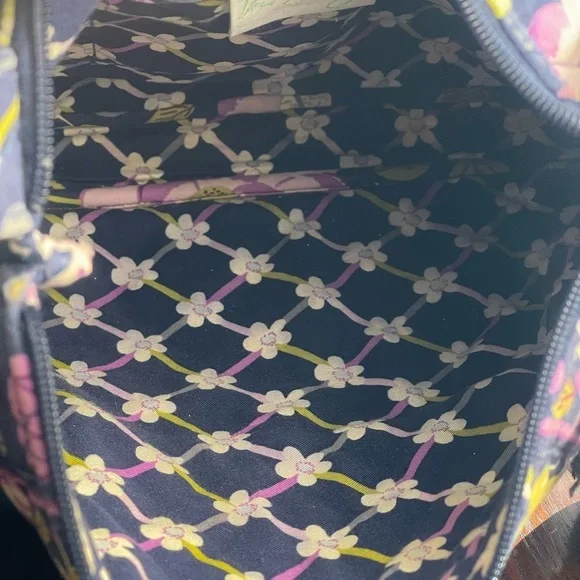 Vera Bradley Purple and Yellow Floral Backpack​​​ - Picture 7 of 12